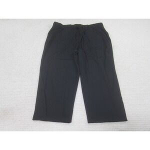 32 Degrees Cool Pants Mens Medium Black Drawstring Performance Stretch Nylon Gym